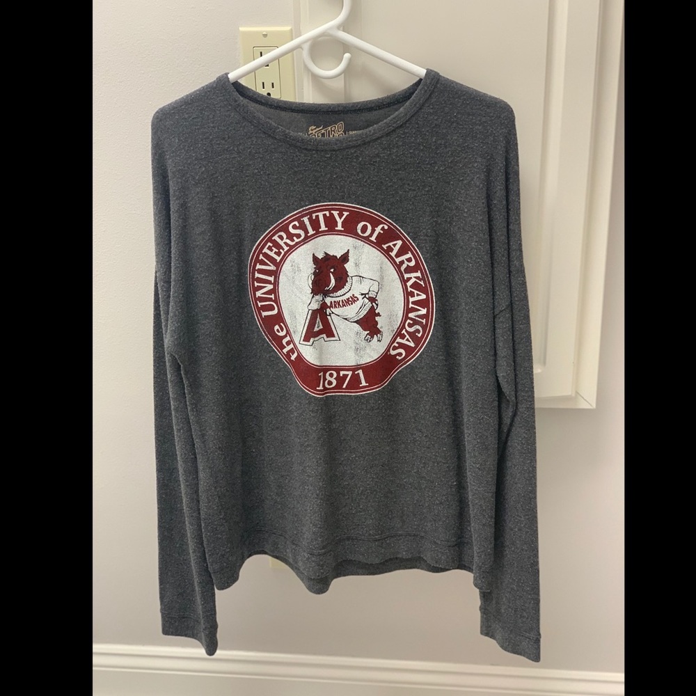 Retro Brand University of Arkansas long sleeve top
